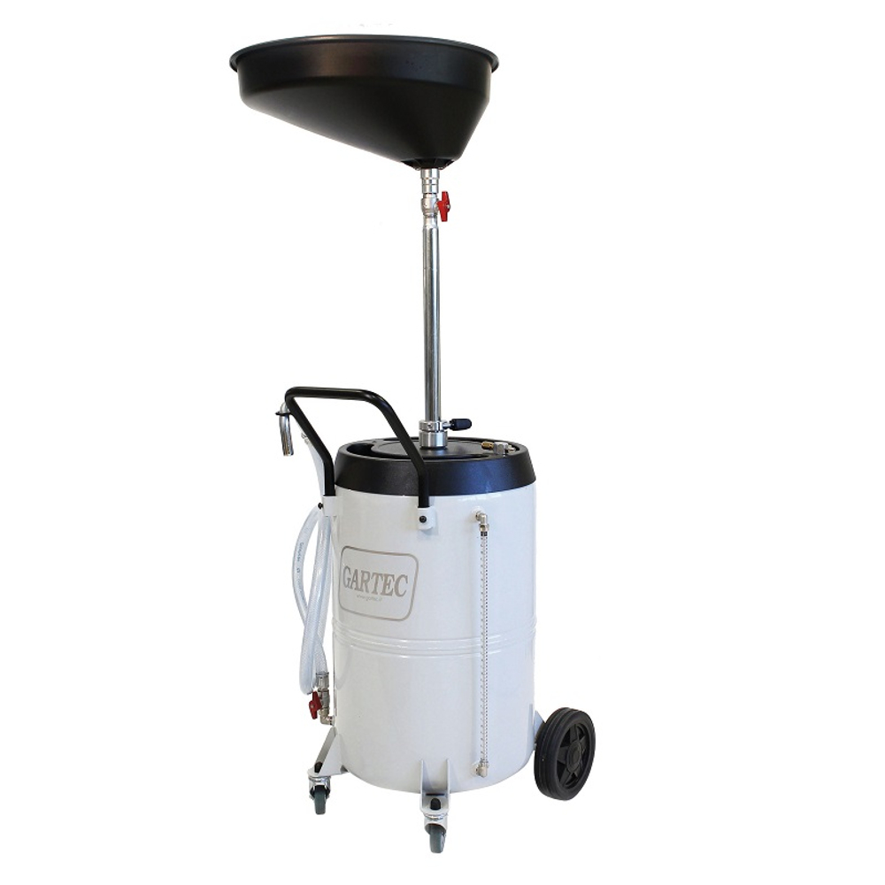 Установка для слива масла, ёмкость 90 л, подъемная воронка, GARTEC (Италия)