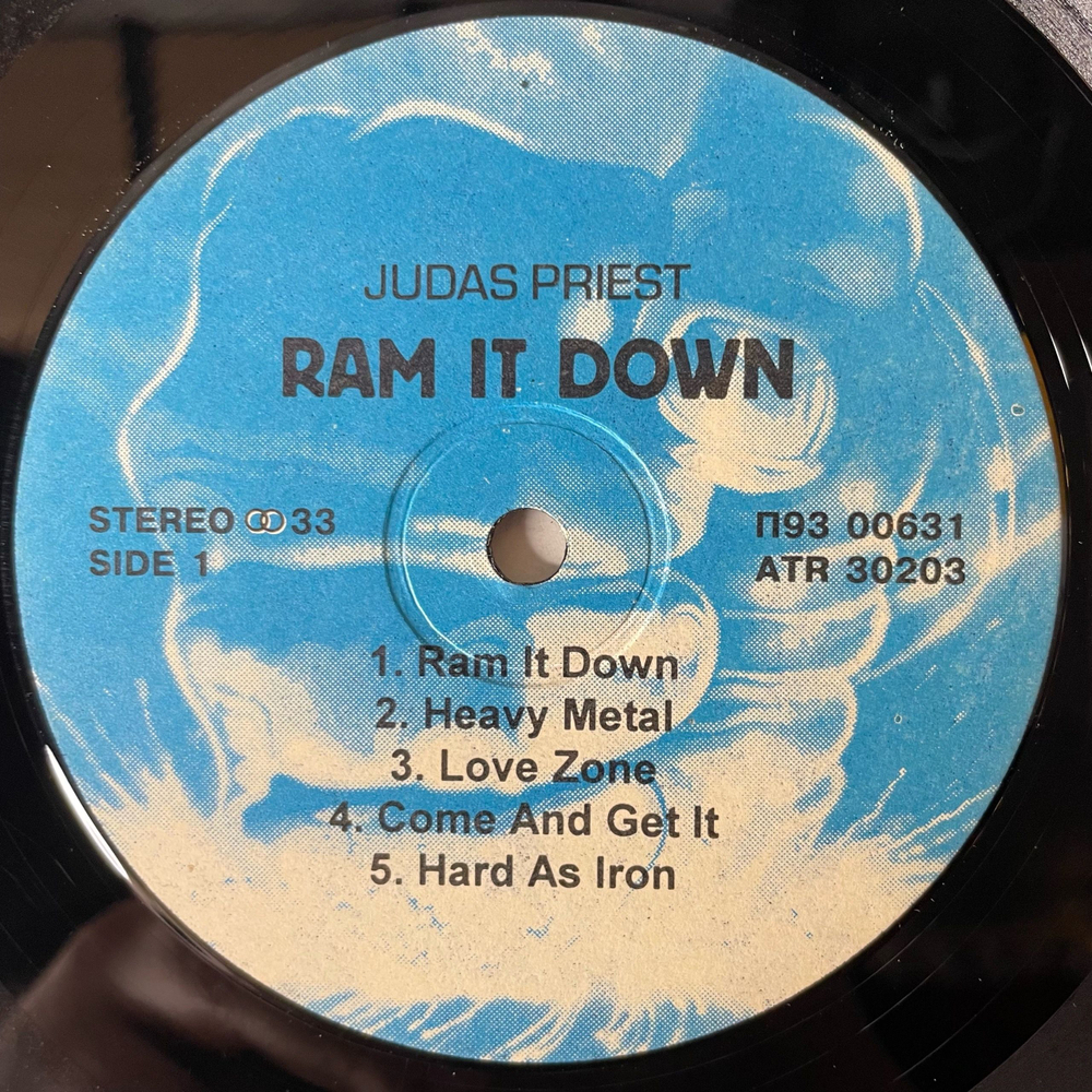 Винтажная виниловая пластинка LP Judas Priest Ram It Down (Россия 1993)