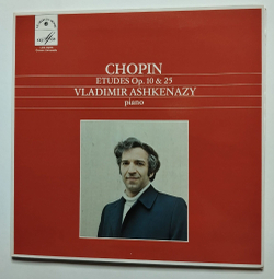 Винтажная виниловая пластинка LP Chopin Шопен Vladimir Ashkenazy Владимир Ашкенази Etudes Op. 10 and 25 (France 1972)