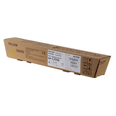 Тонер-картридж Ricoh type MPC2550E 842058 для Aficio MP C2030/C2050/C2550 желтый