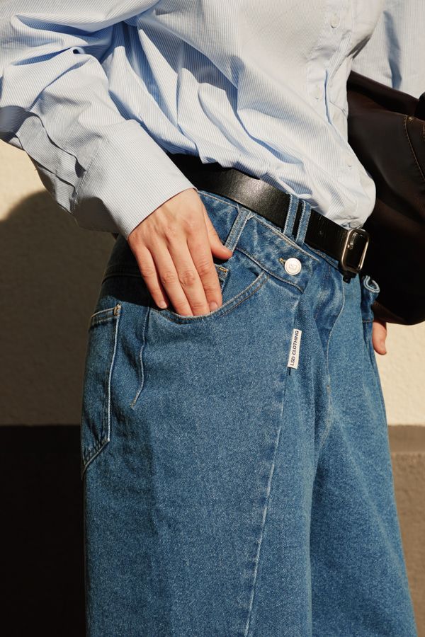 Джинсы Pleat
