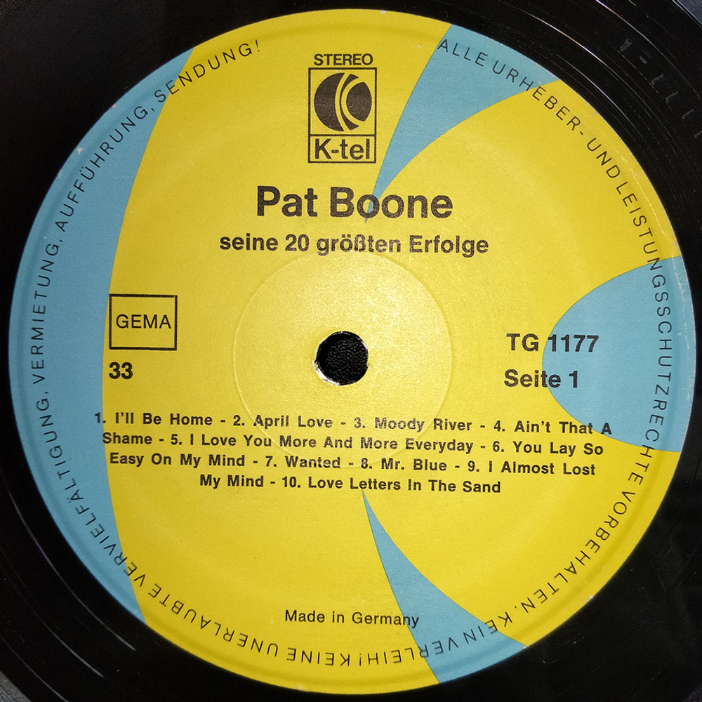 Pat Boone / Seine 20 Grobten Erfolge (LP)