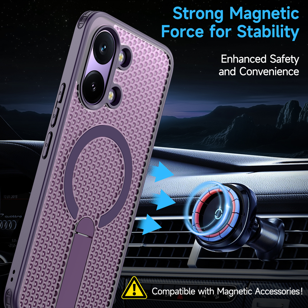 Прозрачный чехол Mesh Pro Magnetic Case для Poco X8 Pro Max 5G