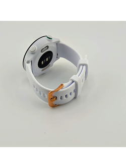 Ремешок Quick Release 20 мм для Garmin Forerunner 55/245/645, Venu, Venu Sq, Venu 2 Plus, Vivoactive 3, Vivomove быстросъемный пряжка золото (белый)