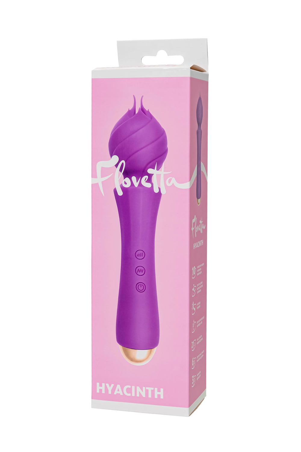 Вибратор Flovetta by Toyfa HYACINTH, силикон, фиолетовый, 21,5 см
