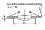 Cветильник для подвесного потолка KANLUX HORN CTC-3115-PS/G