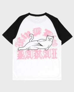 Футболка RIPNDIP X LAKAI Raglan Tee White / Black