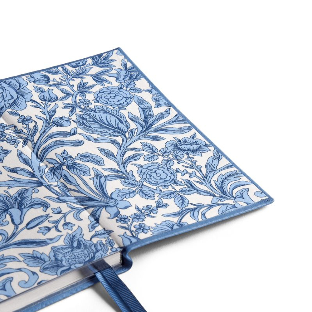 Smythson Блокнот Panama Notebook Liberty Nile Blue