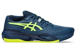 Теннисные кроссовки Asics Gel-Resolution X Clay - mako blue/safety yellow