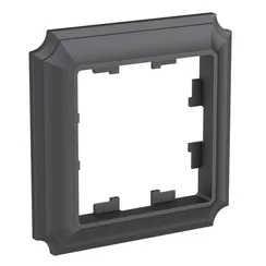 Рамка пластиковая на 1 пост Systeme Electric AtlasDesign Antique Базальт ATN101401
