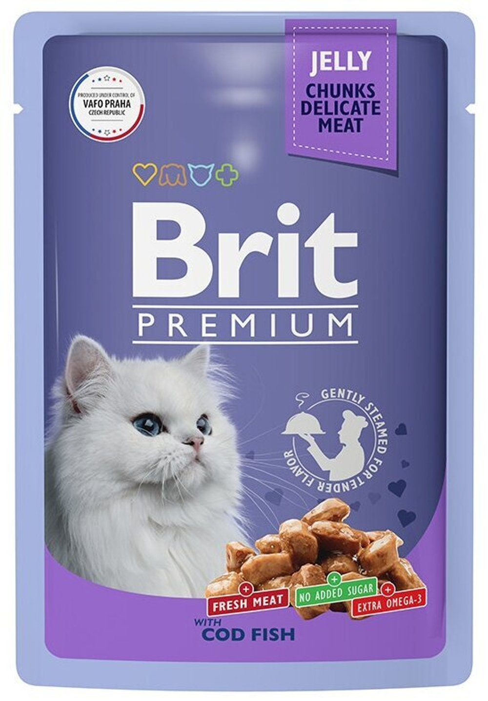 BRIT PREMIUM, Пауч Треска в желе, 85 гр.