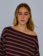 Женский свитер с асимметричным вырезом - BERSHKA