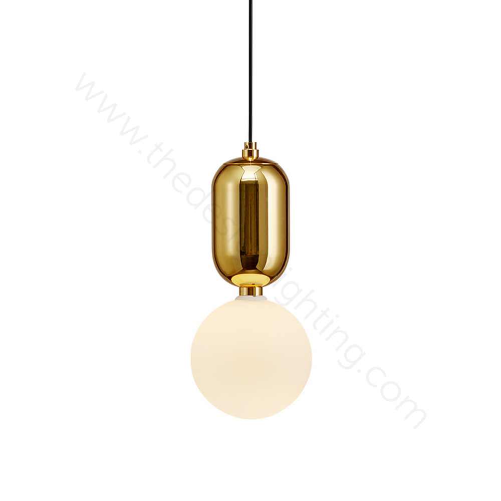 Pendant design lamp Aballs  by Parachilna (Gold,  D15)