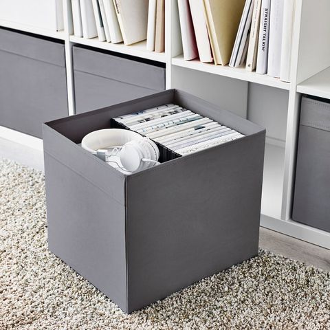 Коробка IKEA DRONA (ДРЁНА), Темно-серый, 33х38х33 см