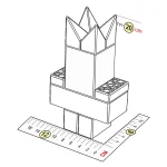 Персонажи к конструктору 6x12x20 см для конструктора 5''