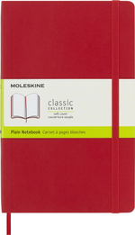 Блокнот Moleskine Classic Soft (QP618F2) 13х21см 192стр. нелинованный мягкая обложка красный