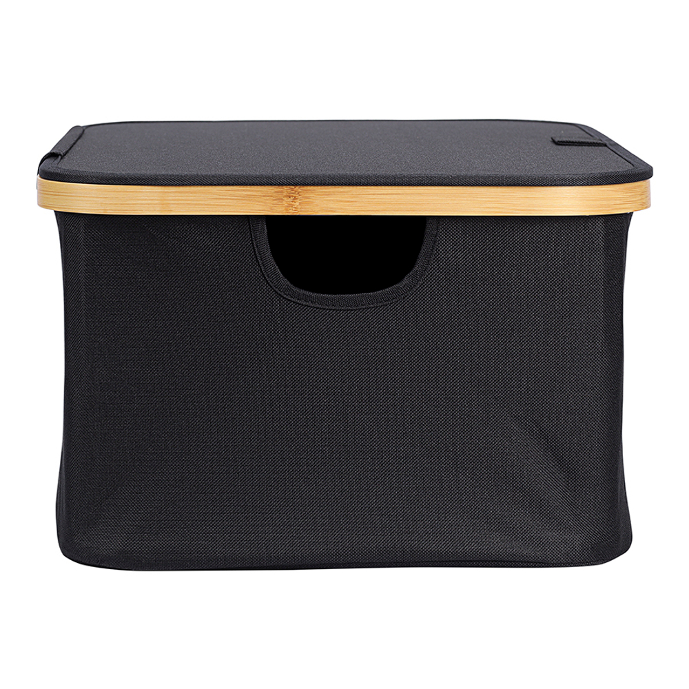 Корзина для белья 40x33x20см Smart Solutions Neat Low черная