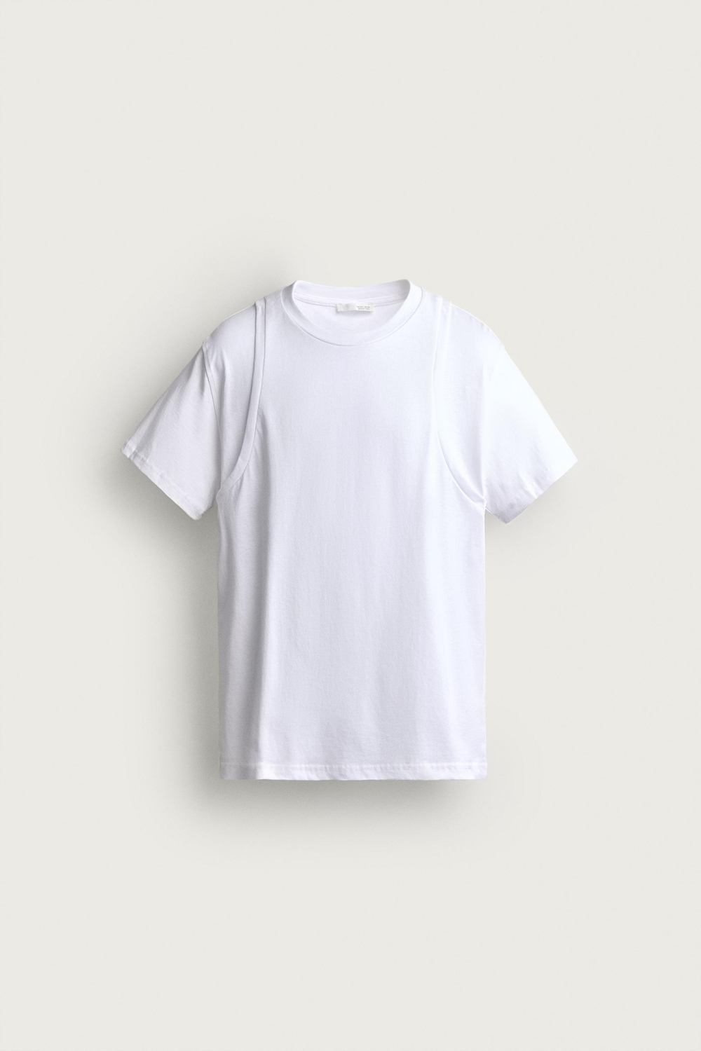 ФУТБОЛКА С ЭФФЕКТОМ МНОГОСЛОЙНОСТИ — ZARA