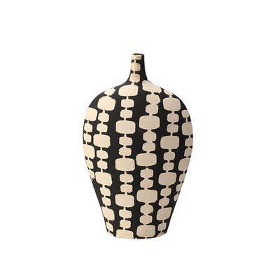 Ваза Black And White Narrow Mouth Vase B
