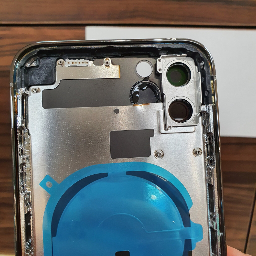 Корпус для iPhone 11 в стиле iPhone 14Pro (цвет: Чёрный)