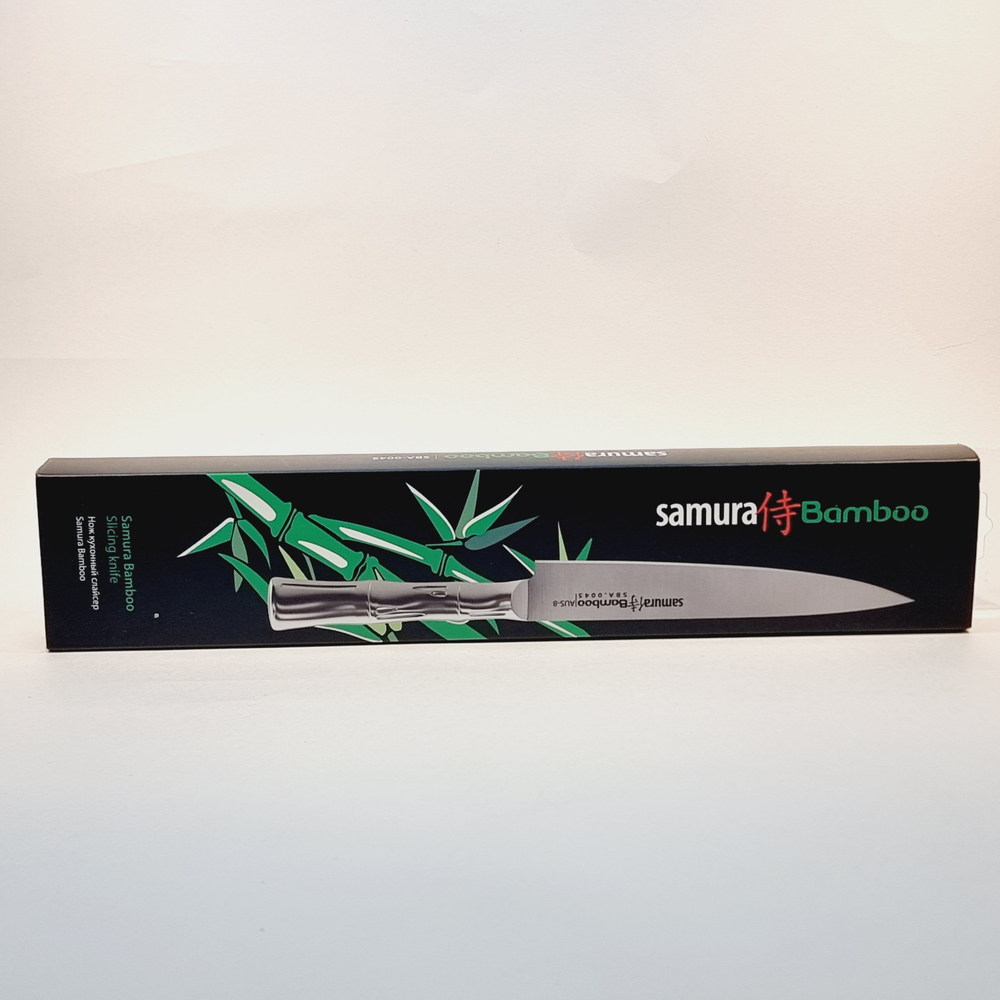 Нож кухонный для нарезки Samura Bamboo слайсер 20 см (из Финляндии)