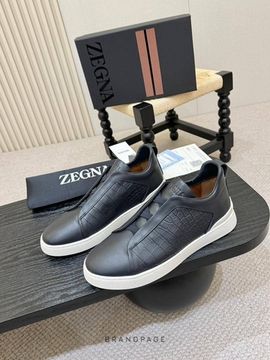 Слипоны тёмно-серые от Zegna BP5-596747