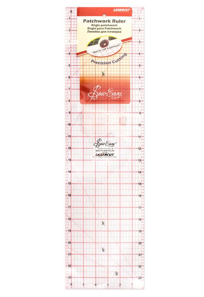 Линейка для пэчворка с градацией в дюймах 24x6½'', Hemline