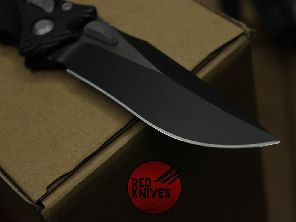 Нож Microtech Amphibian G10 Black - черная рукоять G10, клинок черный