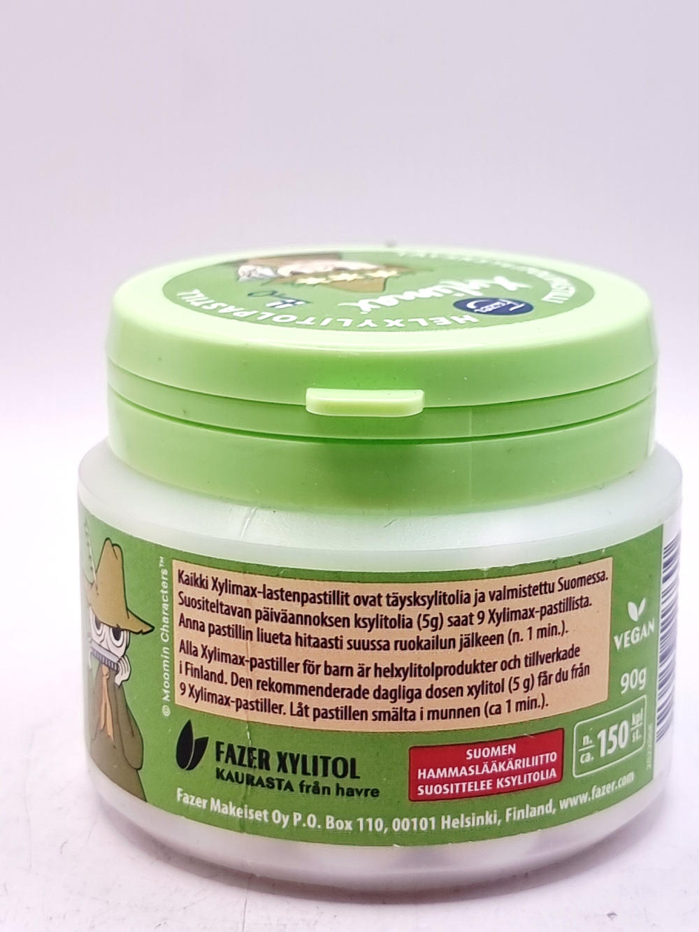 Fazer Xylimax Пастилки Moomin с ксилитом со вкусом груши 90 г (из Финляндии)