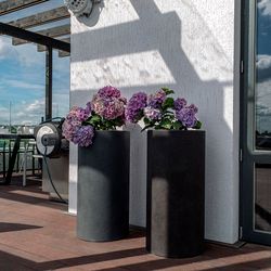 Кашпо CYLINDER XL NERO D70 H80