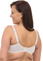Однотонный бюстгальтер plus size на косточках с чашками из микрофибры (Размер: 95G) (Цвет: телесный)