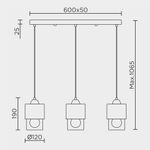 Подвесной светильник MODEMODERN MD.0650.3