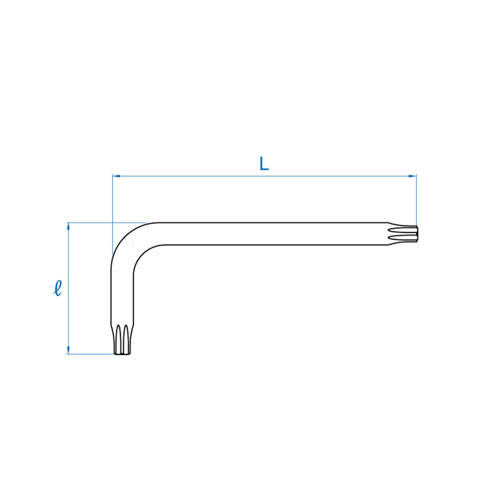 Ключ Г-образный TORX Т40 KING TONY 114340R