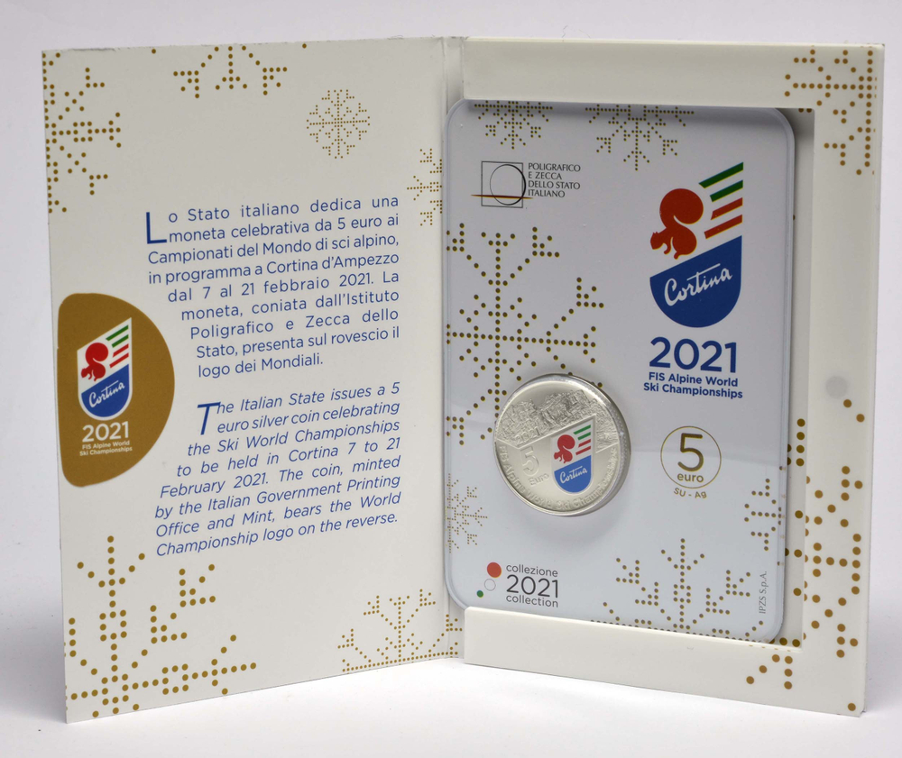 ИТАЛИЯ, 2021, 5 ЕВРО [СЕРЕБРО]