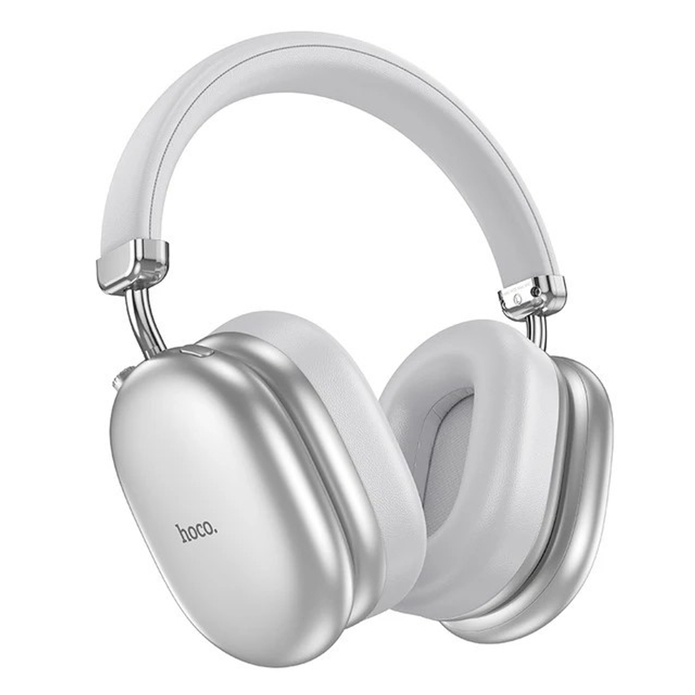 Стереонаушники Bluetooth полноразмерные Hoco W35 Max ANC BT5.3/45ч серебристые
