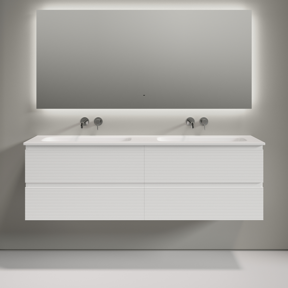 Тумба подвесная Sancos Folk c двумя ящиками 790х445х500, Bianco, FL80W, арт. FL80W