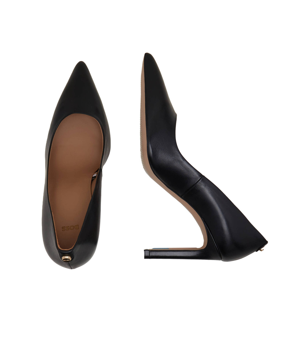 Кожаные туфли на шпильках janet pump BOSS BLACK - черный(50504280)