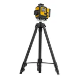Лазерный уровень мультипризменный DLV 360-4T, 30 м, зеленый луч, Li-Ion 2,4 Aч, штатив// Denzel — фото 1