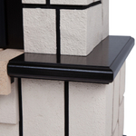 Каминокомплект Real Flame Stone AO-297 с очагом Fobos Lux Black RC