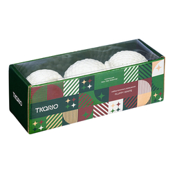 Набор елочных украшений 3шт Tkano Fluffy white New Year Essential