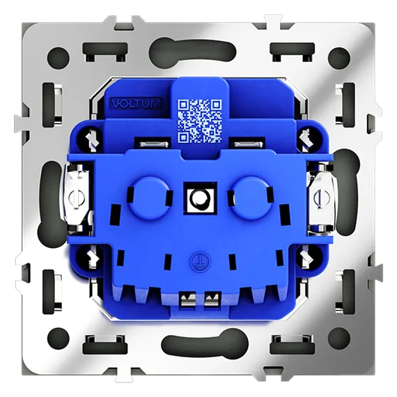 Розетка с заземлением Voltum S70 Графит VLS040107