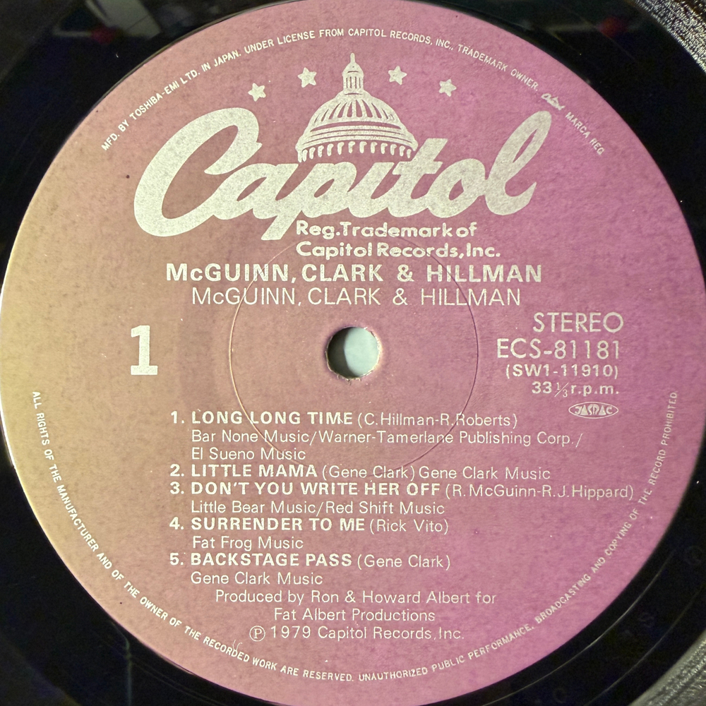 McGuinn, Clark & Hillman – McGuinn, Clark & Hillman (Япония 1979г.)