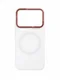 Защитный чехол для Xiaomi 17 Pro c MagSafe белый с красной рамкой (White-Red)