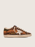 Golden Goose Super Star Gray Python Brown