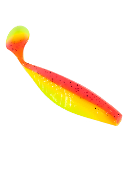 Приманка ZUB-PROVOCATOR 145мм(5,7")-5шт, (цвет 023) розовый верх - желтый низ