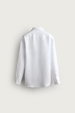 РУБАШКА REGULAR FIT ИЗО ЛЬНА И ЛИОЦЕЛЛА — ZARA