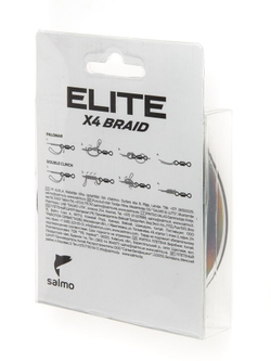 Леска плетёная Salmo Elite х4 BRAID Dark Gray 125 м, 0,10 мм