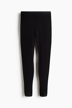 H&M X WARDROBE.NYC Прозрачные легинсы с лямками для ног, черный