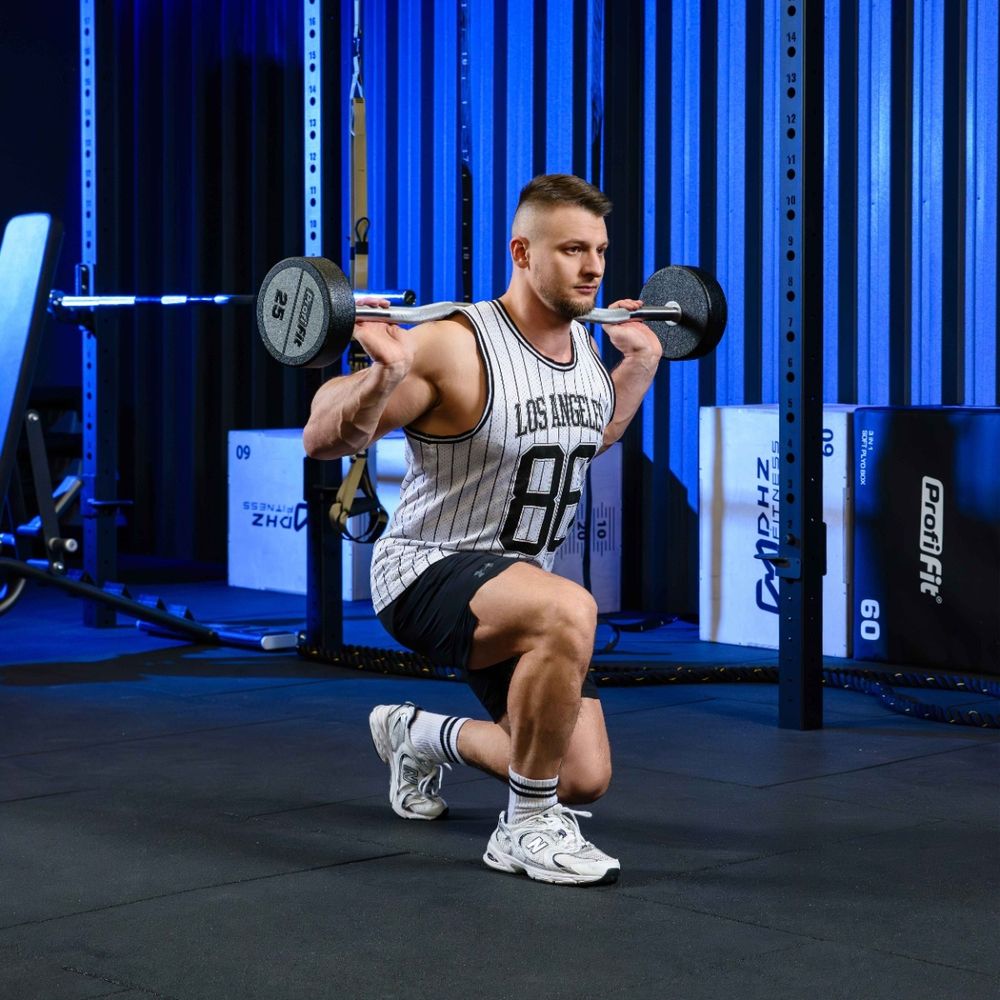 Набор изогнутых полиуретановых штанг (шаг 5 кг, 5 шт) PROFI-FIT 35-55 кг