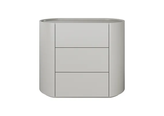 Комод Lagom 3 ящика ширина 90 см (серо-бежевый)
